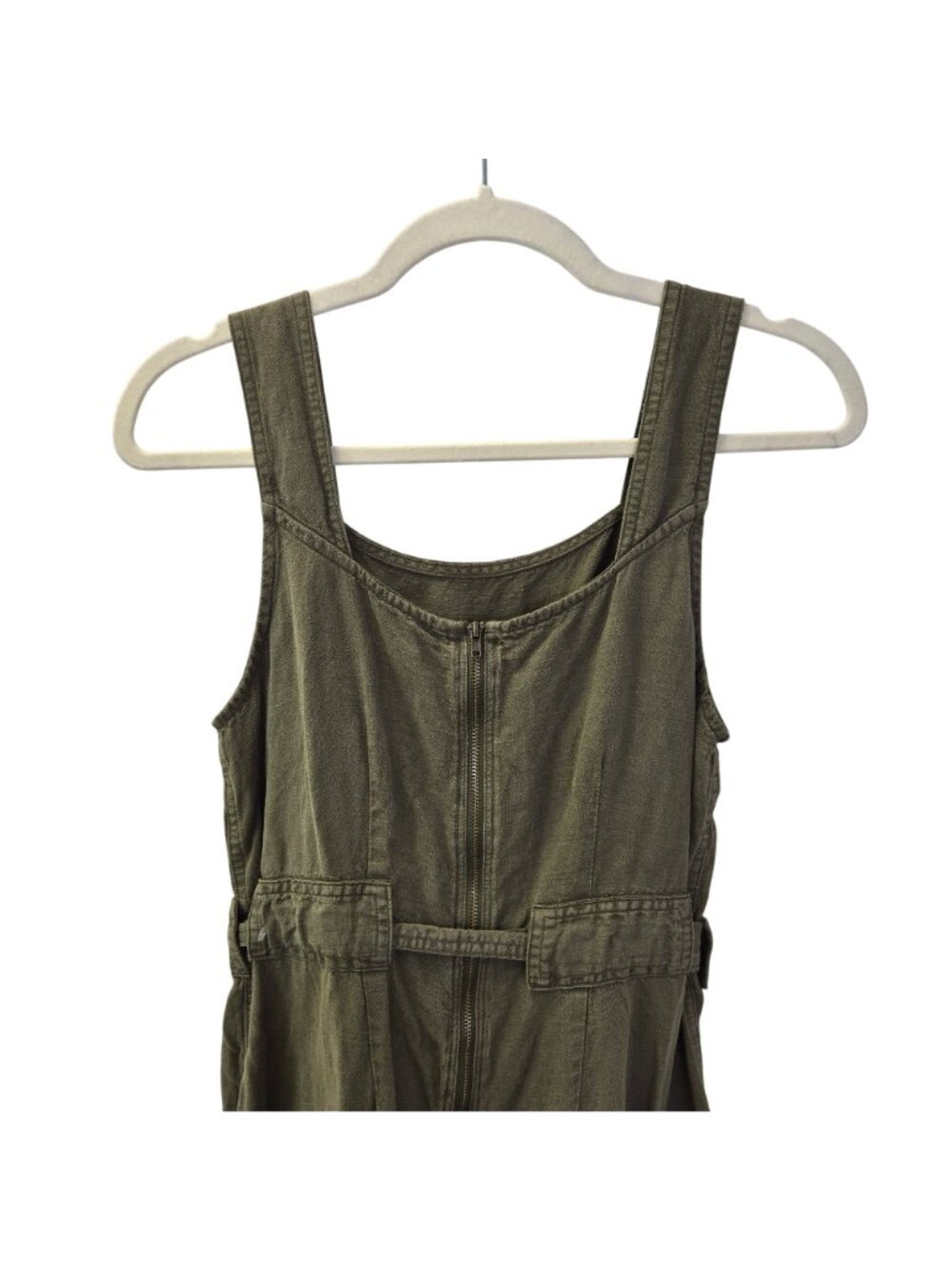 Nicole Miller Linen & Viscose Blend Sleeveless Wide Leg Jumpsuit Size 6 - Picture 6 of 7
